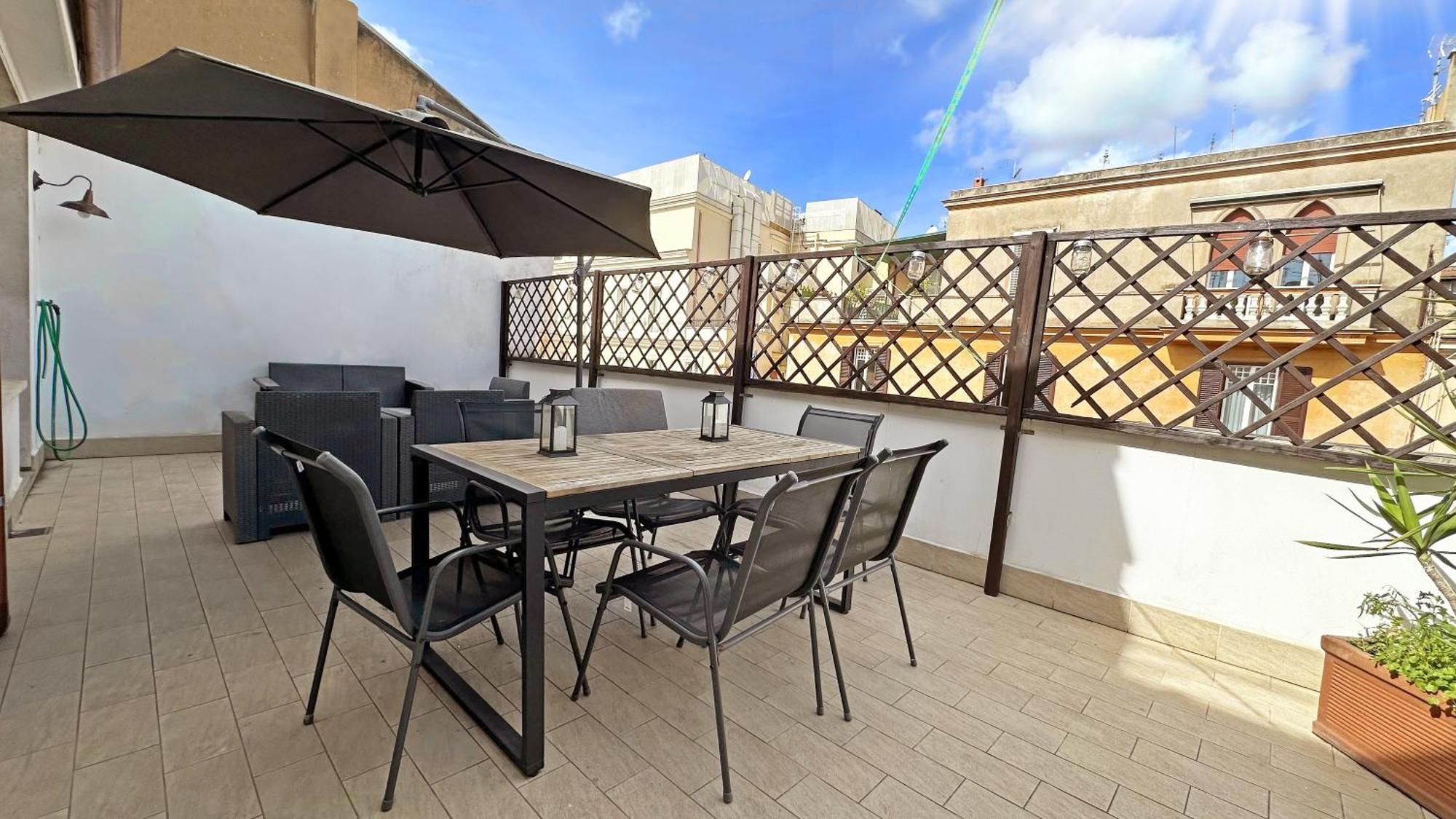 Rome Apartment With Terrace Autonomous Exterior photo